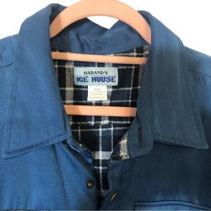 Haband's Ice House, Chore Coat, Dark Teal, Size L, Vintage, EUC